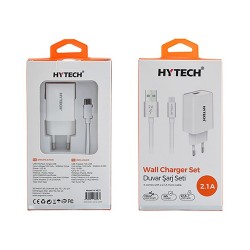 Hytech HY-XE21 5V 2.1A Micro USB  Beyaz Şarj Kablo