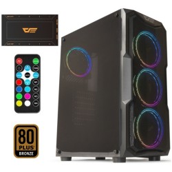 DarkFlash Aquarius-Mesh 650W 80+RGB Mid Tower Kasa