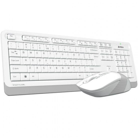 A4 Tech FG1010 Q Kablosuz MM Klavye Mouse Beyaz