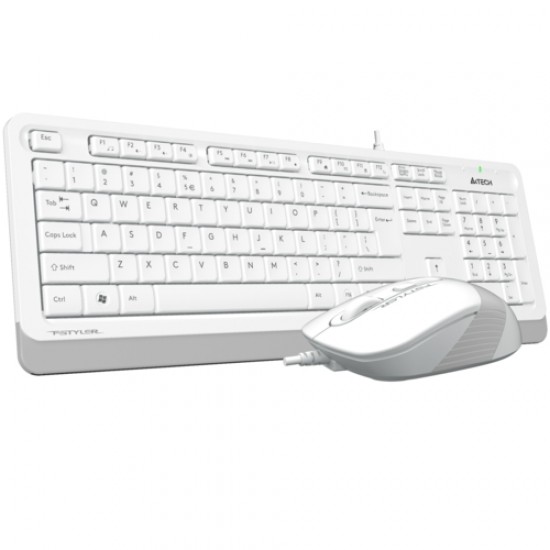 A4 Tech F1010 MM Klavye Mouse Set Beyaz USB