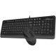 A4 Tech F1010 MM Klavye Mouse Set Gri USB