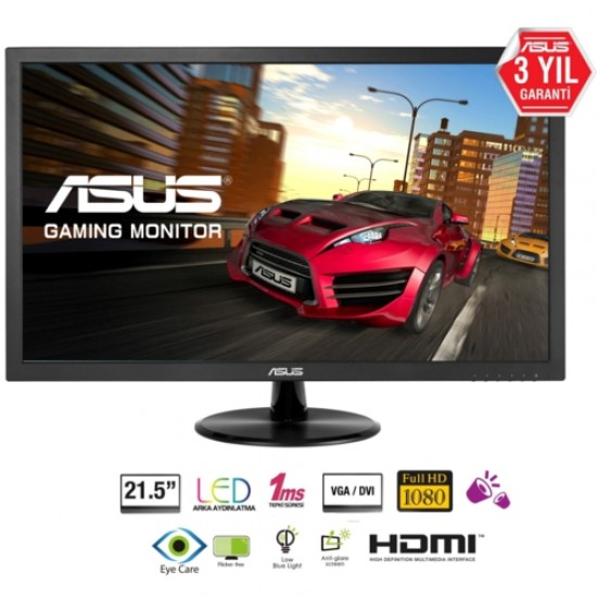 Asus 21.5 VP228HE LED MM Monitör 1ms Siyah