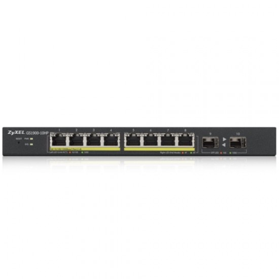 Zyxel GS1900-10HP 8Port PoE Gigabit Switch +2xSFP