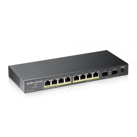Zyxel GS1100-10HP 8Port PoE+2SFP Gigabit Switch