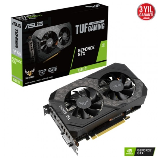 Asus TUF-GTX1660TI-T6G-EVO-GAMING 6GB 192Bit GDDR6